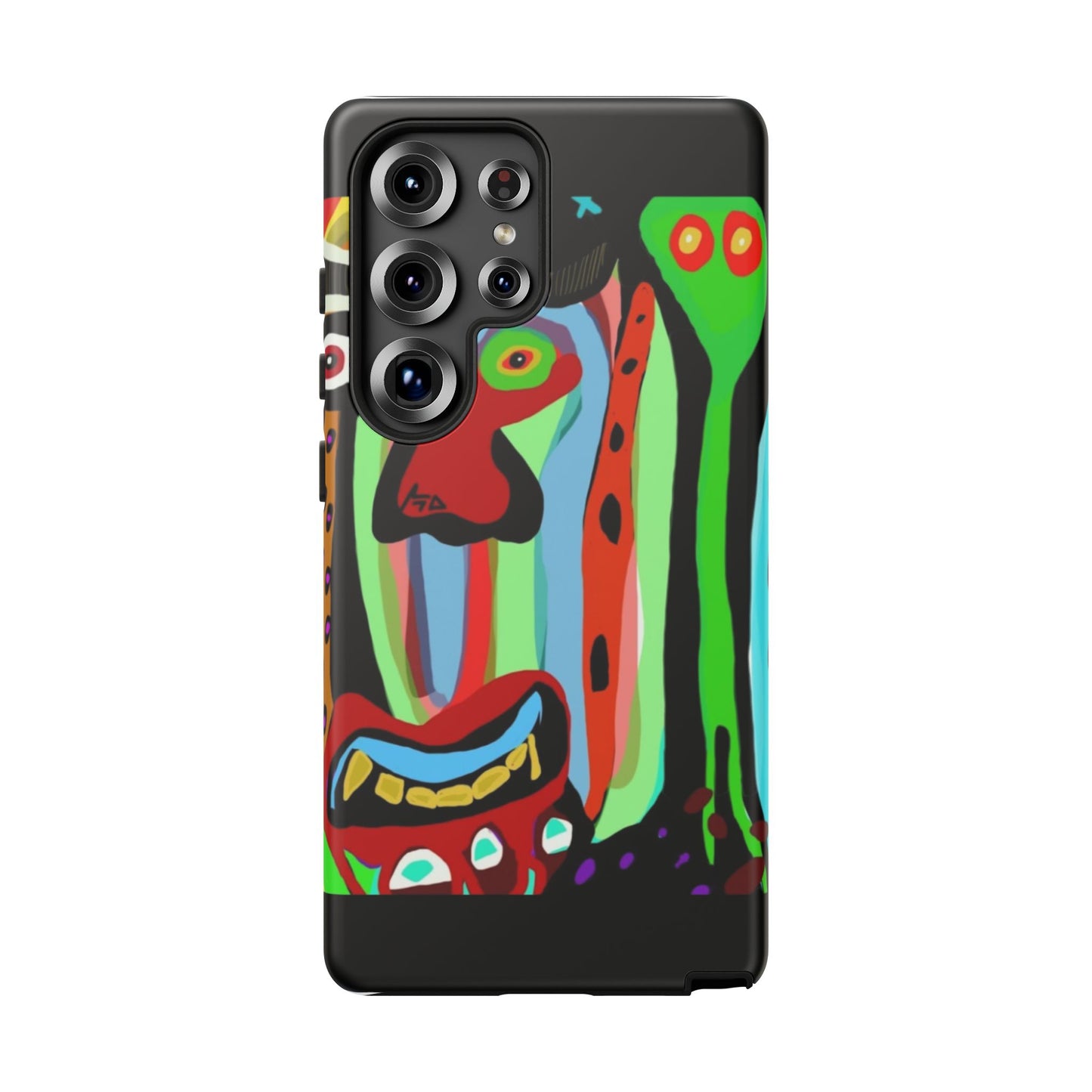 CRAZY.   Tribal Face Phone Case — Colorful Modern Art iPhone Cover
