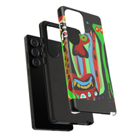 CRAZY.   Tribal Face Phone Case — Colorful Modern Art iPhone Cover