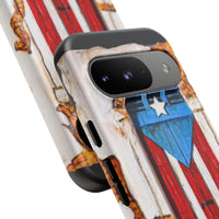 Puerto Rican Flag Phone Case - Rustic Coquí Door Design Tough Case