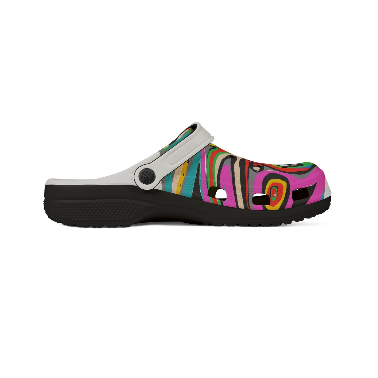 Colorful Abstract OCTOPUSSY   EVA Foam Clogs — Vibrant All-Over-Print Garden Shoes