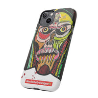 KUNTA.  Abstract Tribal Skull Phone Case — Colorful Street Art Protective Cover
