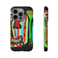CRAZY.   Tribal Face Phone Case — Colorful Modern Art iPhone Cover