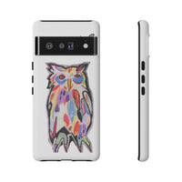 Colorful Owl Phone Case — Artistic Owl Illustration Tough Case