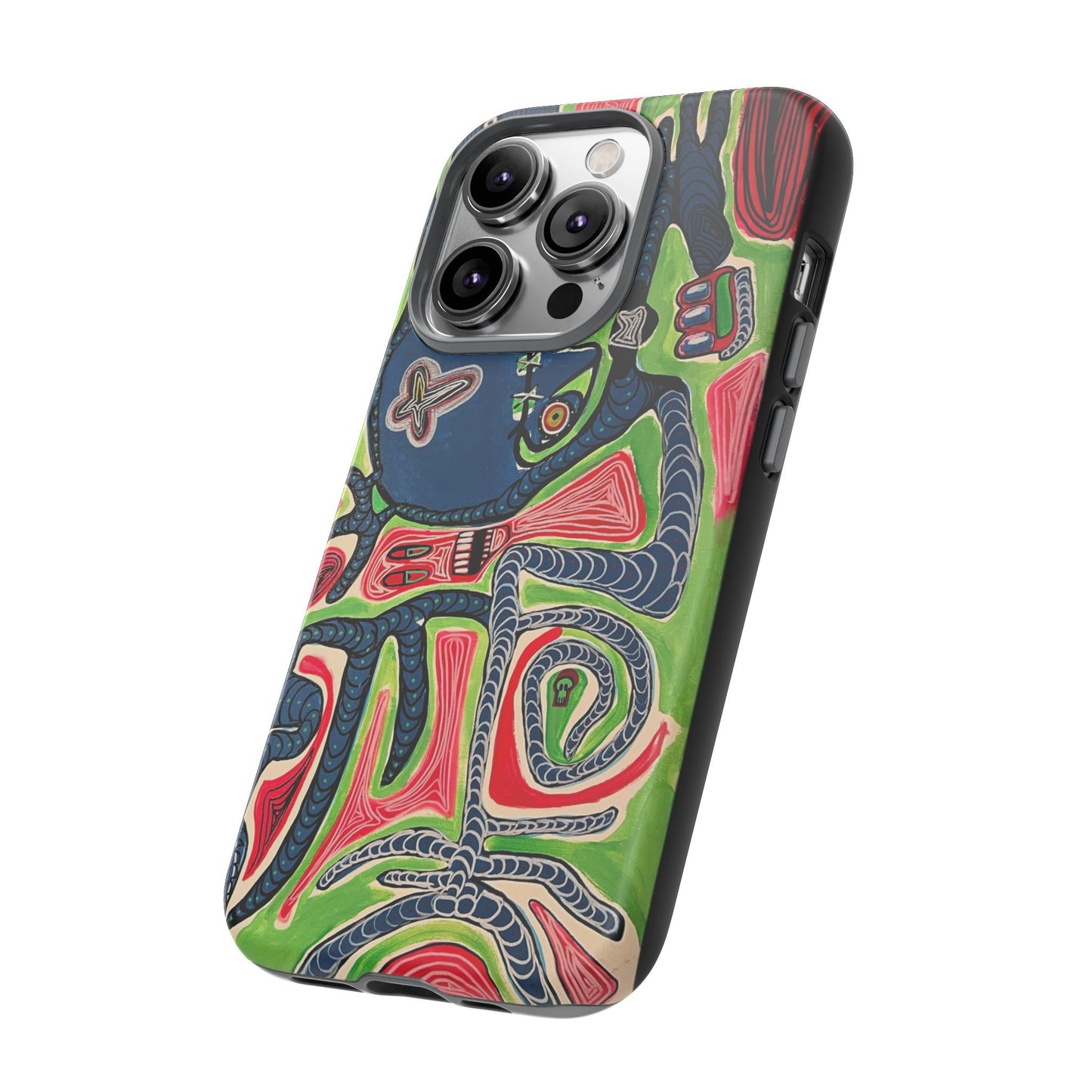 Abstract AFTERLIFE Phone Case — Bold Psychedelic Music Art