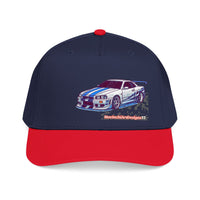 Racing Skyline Embroidered Cap — Vintage GT Sports Car Hat