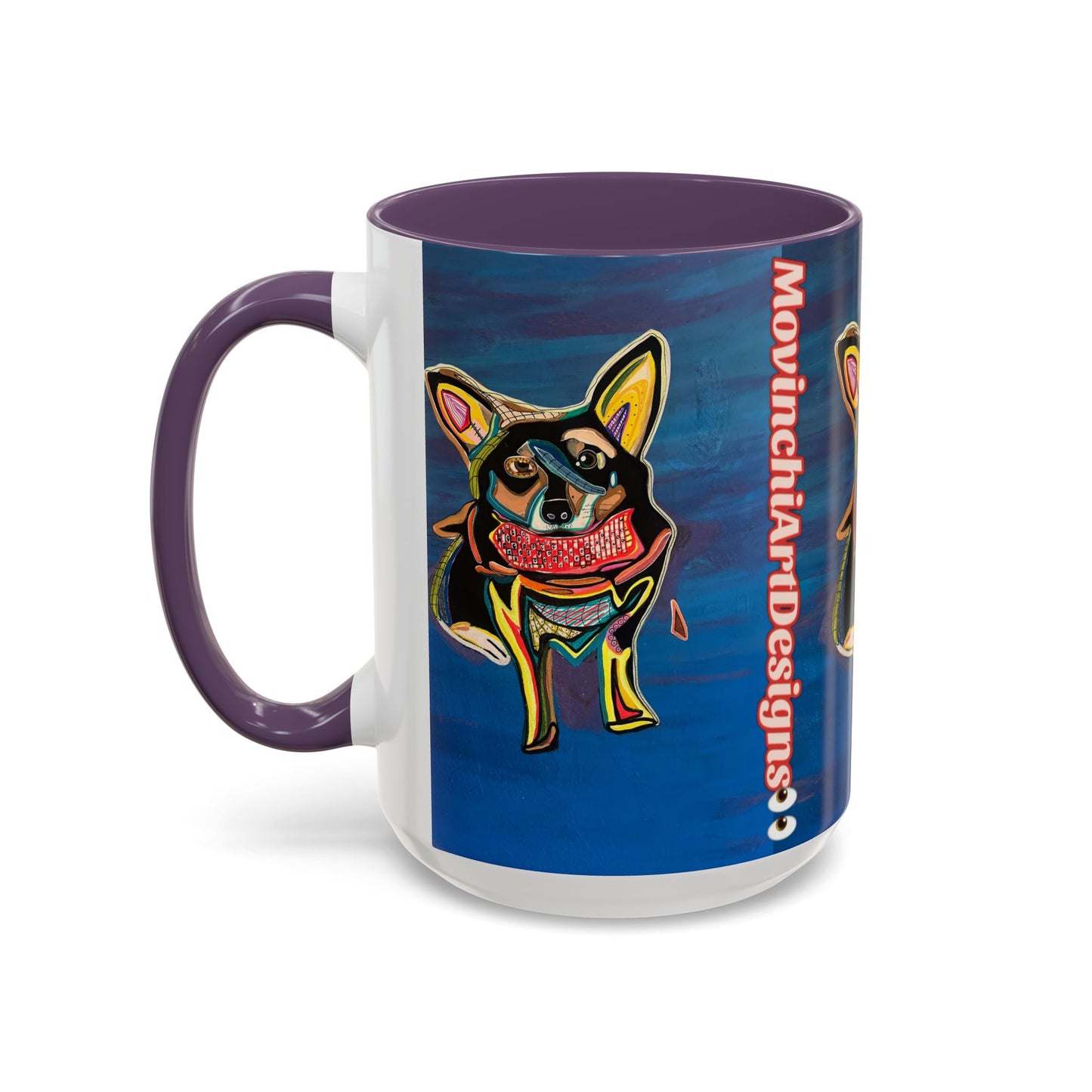 Chihuahua Art Coffee Mug – Colorful Pop‑Art Dog Accent Mug (11/15 oz)