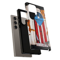 Puerto Rican Flag Phone Case - Rustic Coquí Door Design Tough Case
