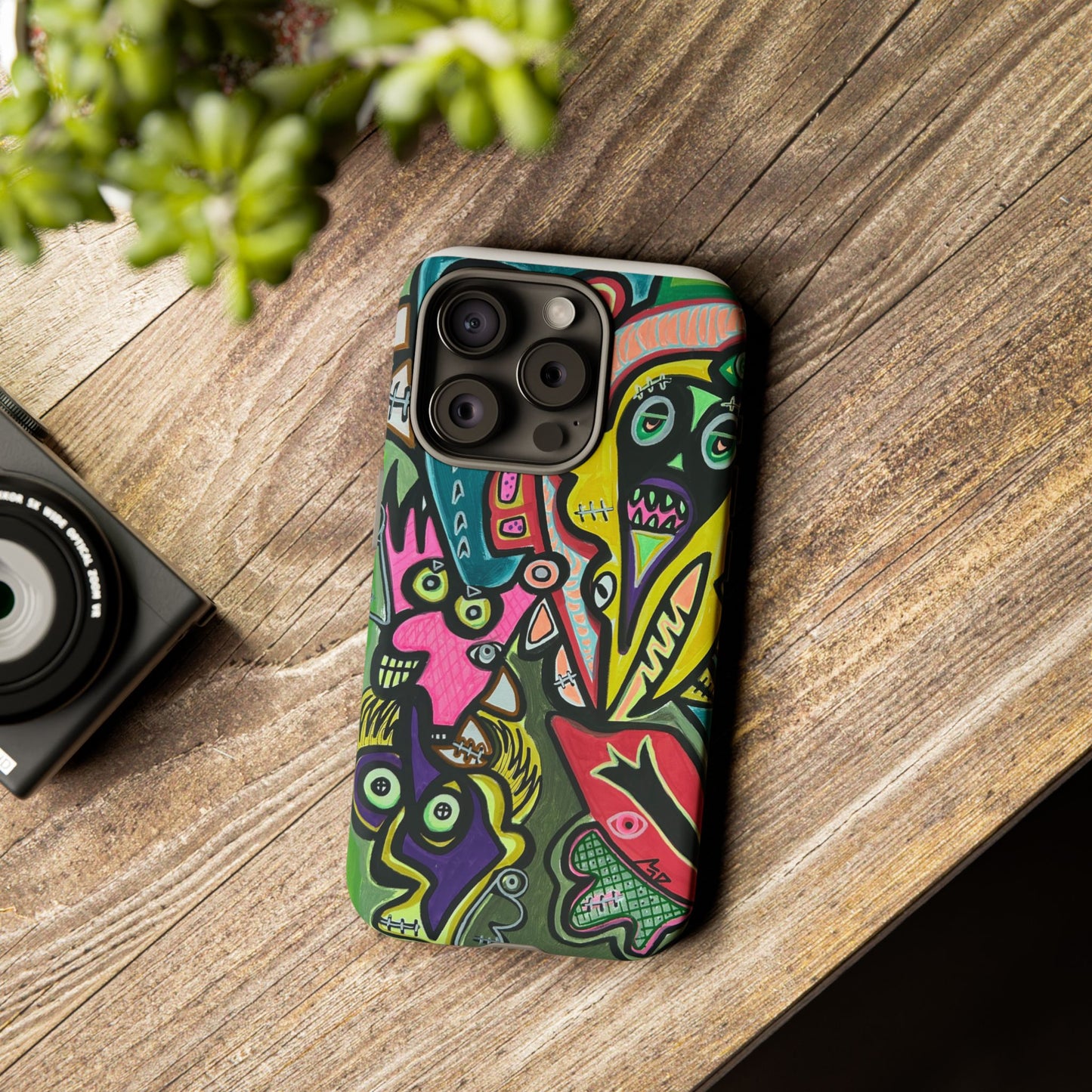 CONCERT  Abstract Graffiti Phone Case — Colorful Street Art Tough Cases
