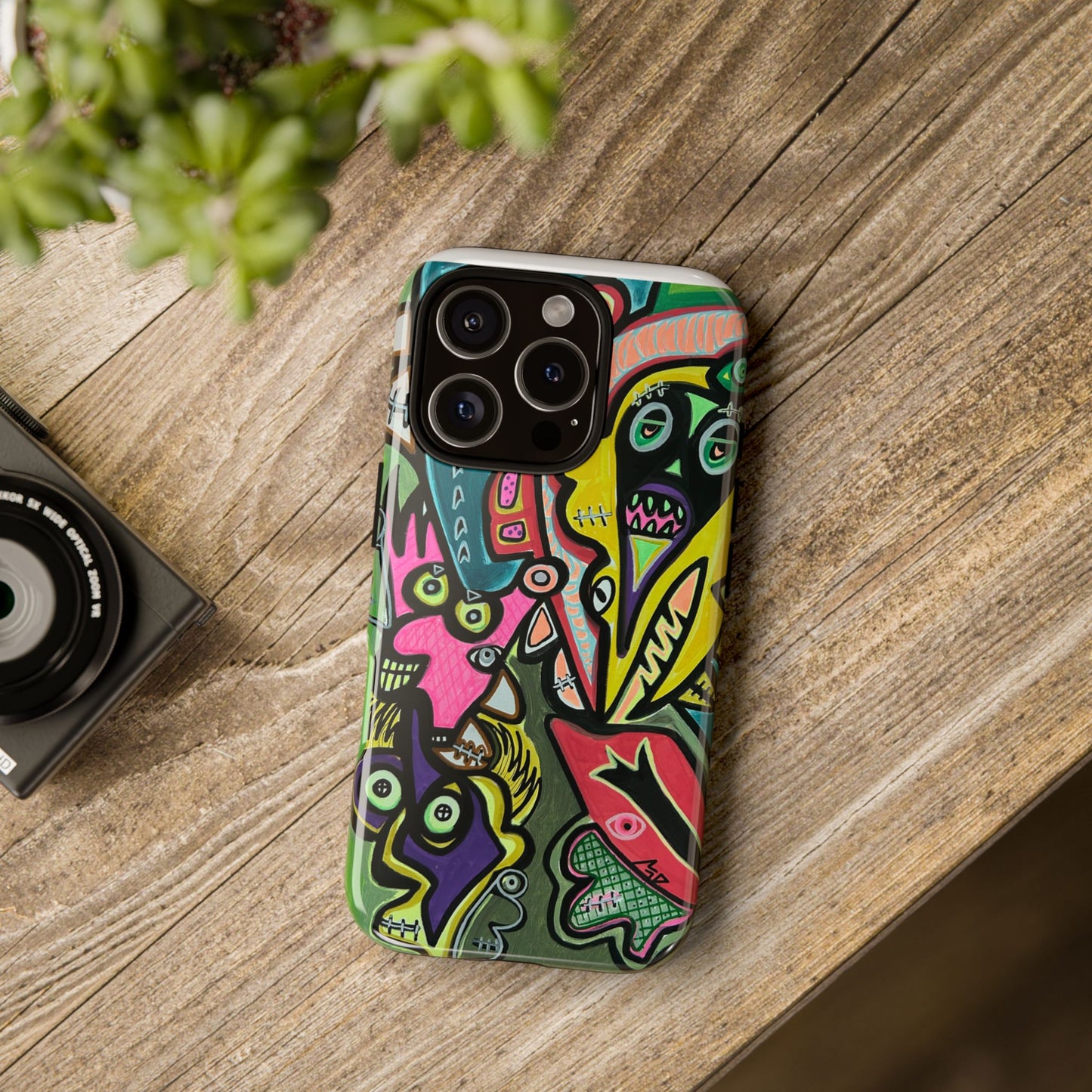 CONCERT  Abstract Graffiti Phone Case — Colorful Street Art Tough Cases