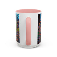 RYDER4.0  Psychedelic Forest Accent Coffee Mug – Colorful Trippy Creature Design (11/15oz)