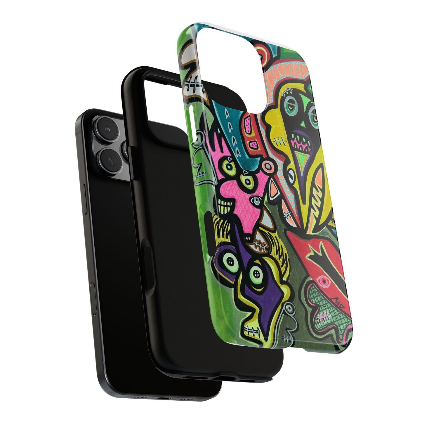 CONCERT  Abstract Graffiti Phone Case — Colorful Street Art Tough Cases