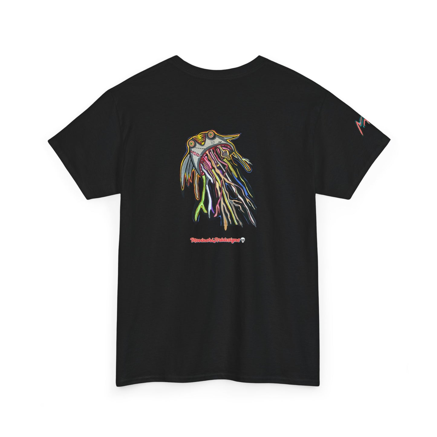 Graphic Tee — Colorful CRAZY TUNA  Illustration Back Print Tee