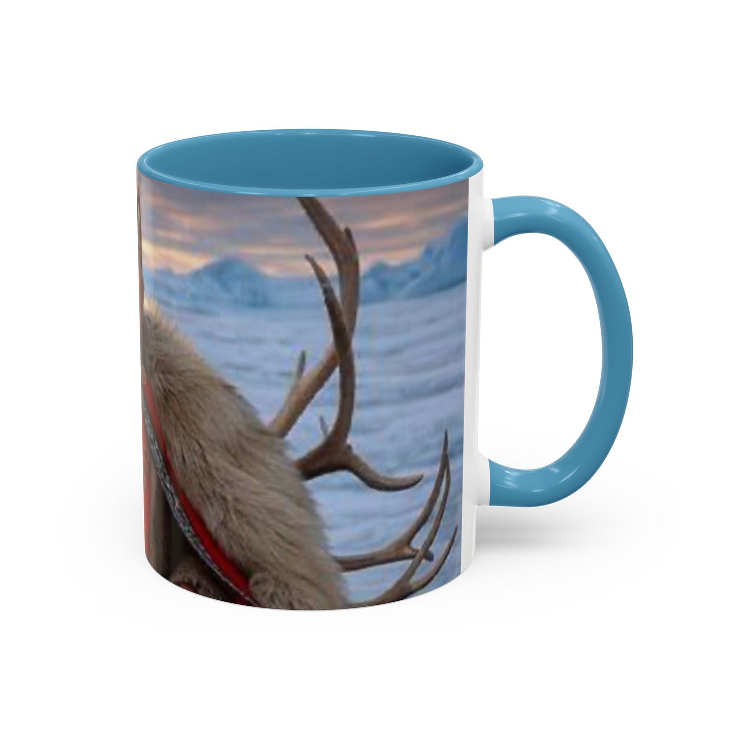 KING OF THE WORLD Royal Portrait Accent Coffee Mug – King in Fur Coat Design (11/15oz)