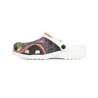 HEART ATTACK  Abstract Neon Clog Shoes – Colorful Psychedelic EVA Foam Clogs