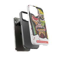 KUNTA.  Abstract Tribal Skull Phone Case — Colorful Street Art Protective Cover