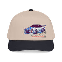 Racing Skyline Embroidered Cap — Vintage GT Sports Car Hat