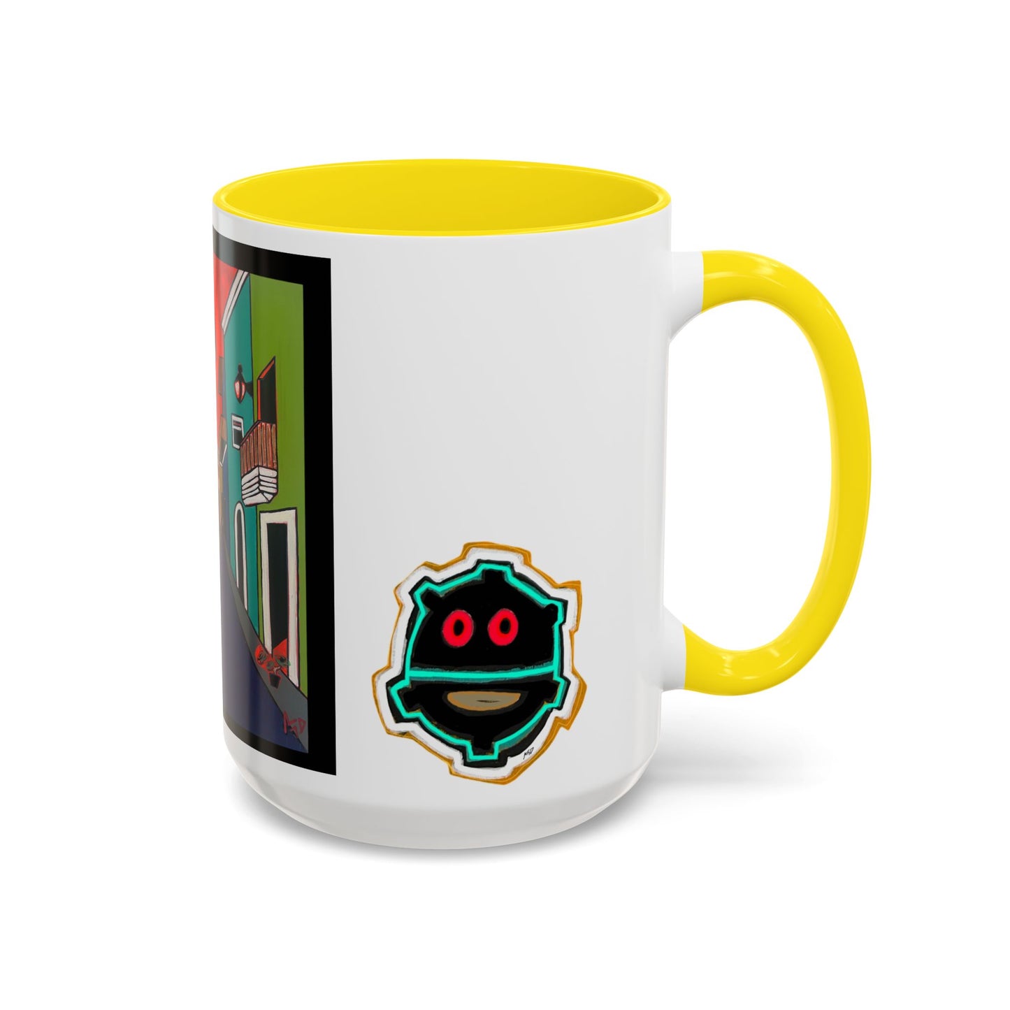 SAN JUAN.  Colorful Street Art Coffee Mug — Vibrant Alleyway & Playful Emblem Accent Mug