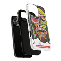 KUNTA.  Abstract Tribal Skull Phone Case — Colorful Street Art Protective Cover