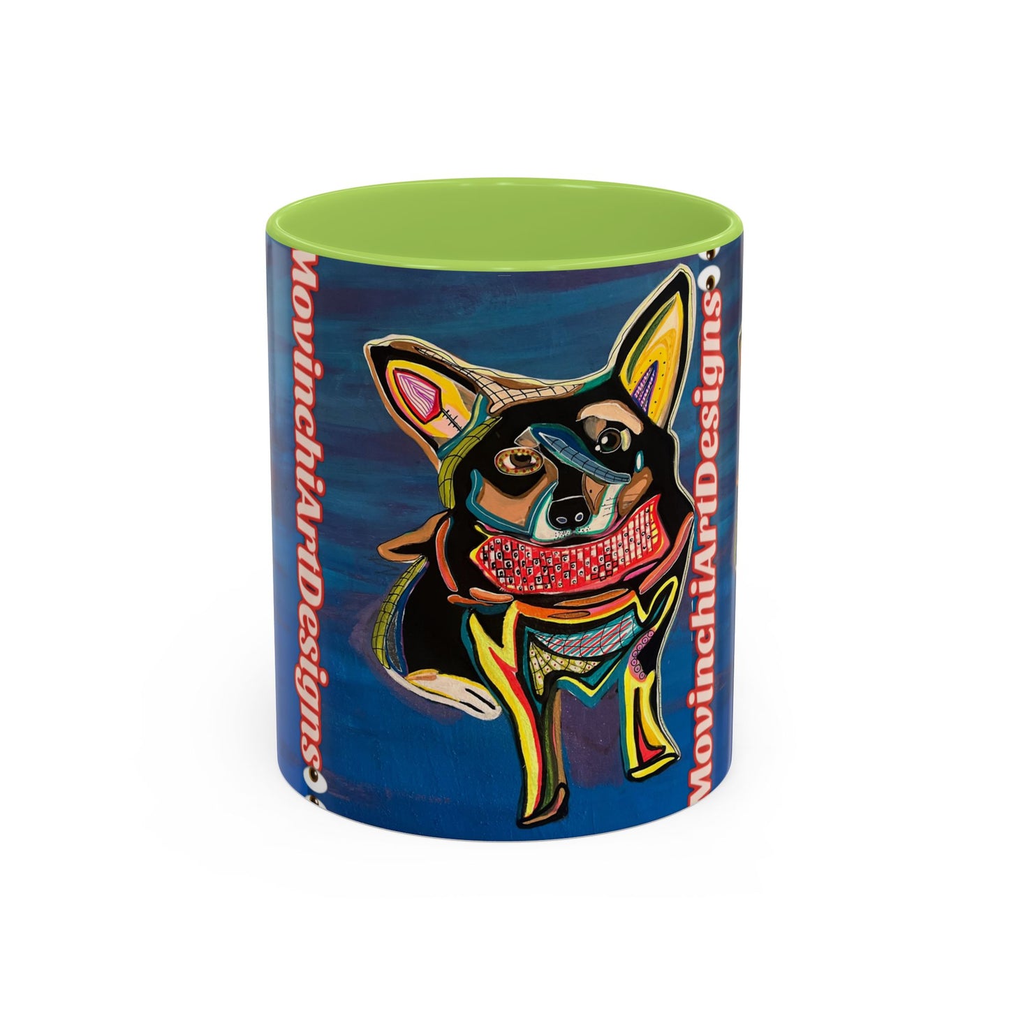 Chihuahua Art Coffee Mug – Colorful Pop‑Art Dog Accent Mug (11/15 oz)
