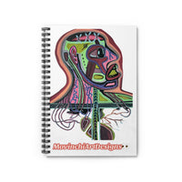 HEART ATTACK  Anatomical Art Spiral Notebook — Colorful Abstract Human Anatomy Sketchbook