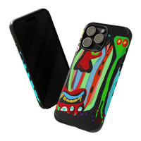 CRAZY.   Tribal Face Phone Case — Colorful Modern Art iPhone Cover