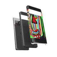 CRAZY.   Tribal Face Phone Case — Colorful Modern Art iPhone Cover