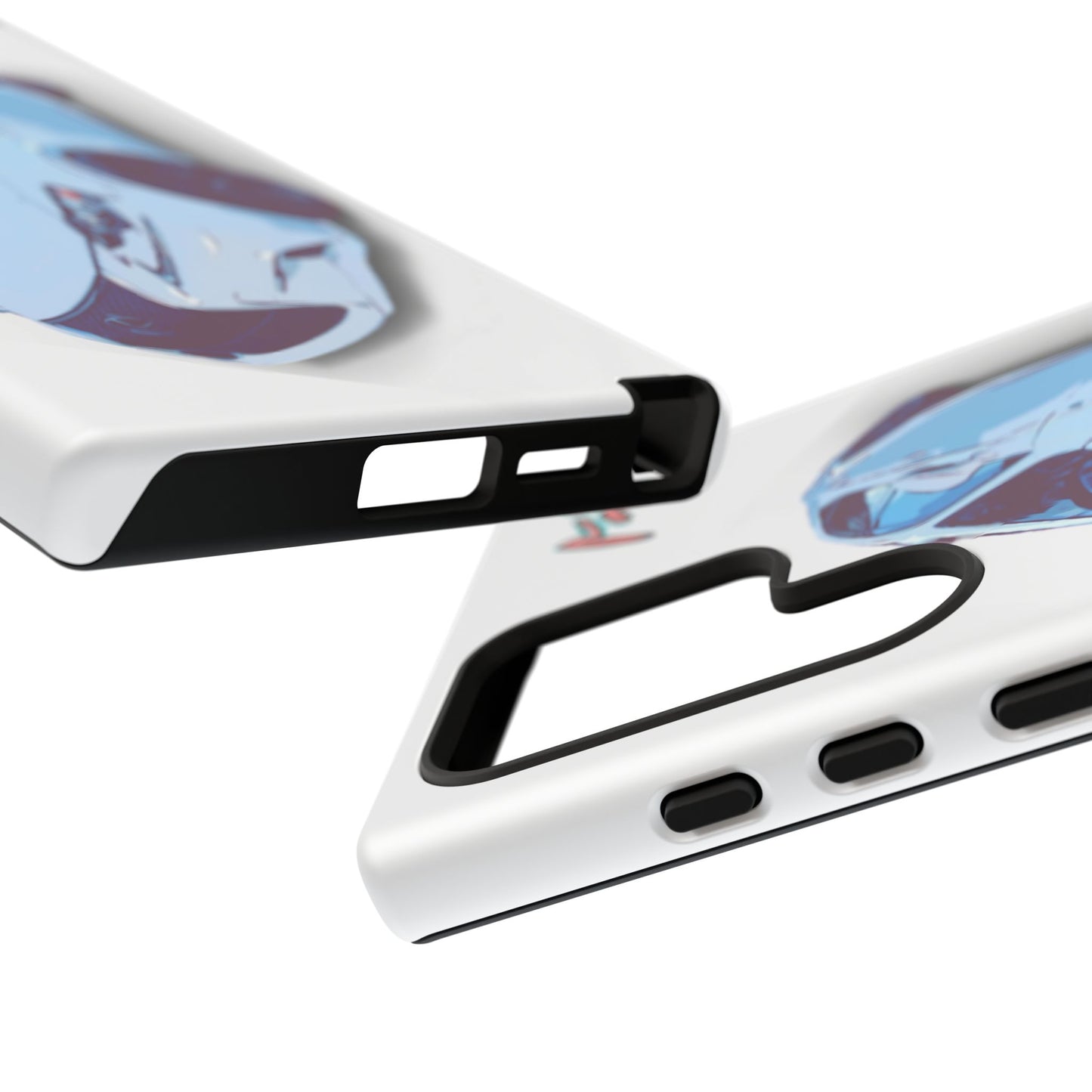 Melvin White Sports Car Phone Case - Retro Pop Art Supercar Protective Tough Case