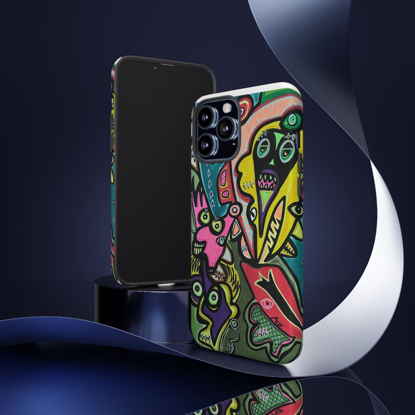 CONCERT  Abstract Graffiti Phone Case — Colorful Street Art Tough Cases