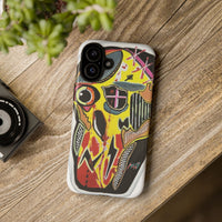 VINCENT.  Skull Riot Phone Case – Colorful Abstract Horror Art Protective Cover