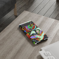 CRAZY4  Abstract Neon Skull Phone Case — Colorful Psychedelic Protective Cover