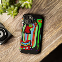 CRAZY.   Tribal Face Phone Case — Colorful Modern Art iPhone Cover