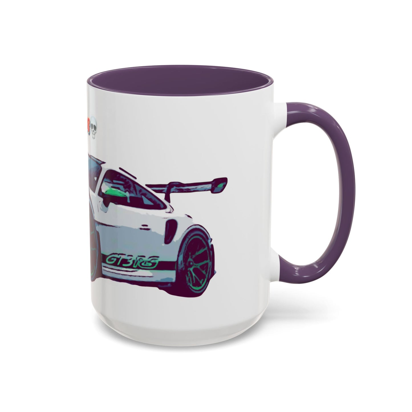 Porsche GT3 Cup Accent Coffee Mug – Racing Car Graphic 11/15oz