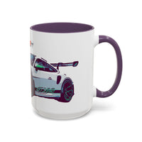 Porsche GT3 Cup Accent Coffee Mug – Racing Car Graphic 11/15oz
