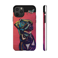 Colorful Pit LABRADOR Tough Phone Case — Vibrant Pop Art Dog Design
