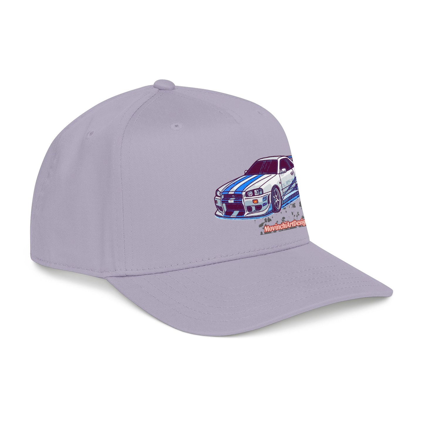 Racing Skyline Embroidered Cap — Vintage GT Sports Car Hat