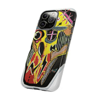 VINCENT.  Skull Riot Phone Case – Colorful Abstract Horror Art Protective Cover