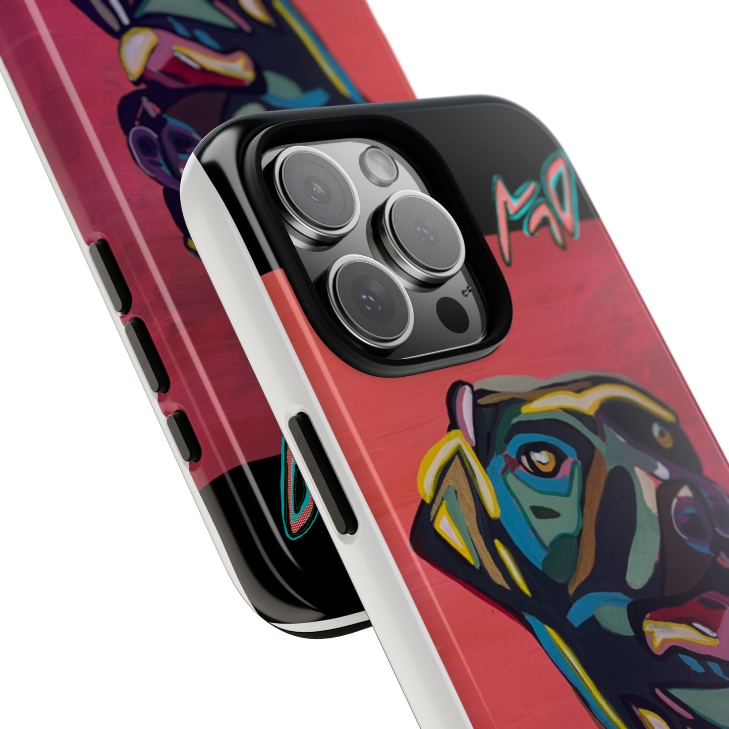 Colorful Pit LABRADOR Tough Phone Case — Vibrant Pop Art Dog Design