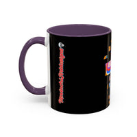 Coffee Mug — Colorful Abstract Cross Accent Ceramic Mug (11/15 oz)