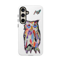 Colorful Owl Phone Case — Artistic Owl Illustration Tough Case