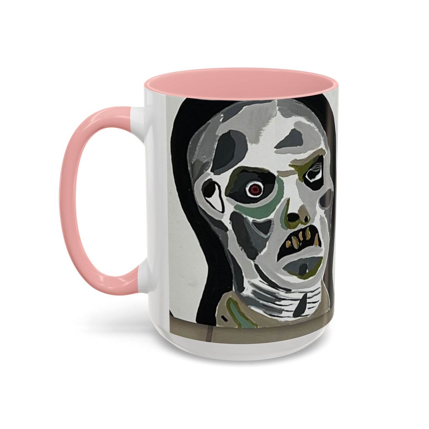 3 amigos2.0 Zombie Skull Coffee Mug — Spooky Horror Accent Mug (11/15 oz)