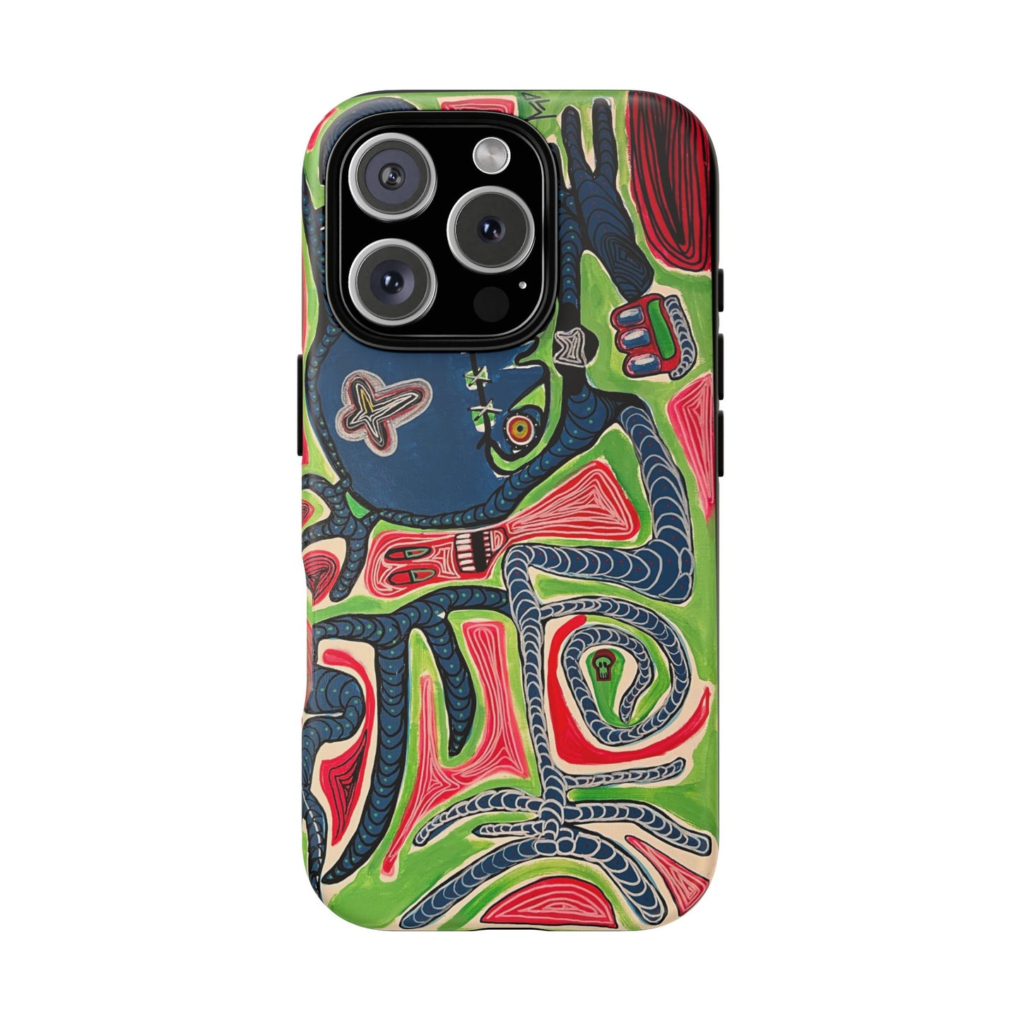 Abstract AFTERLIFE Phone Case — Bold Psychedelic Music Art