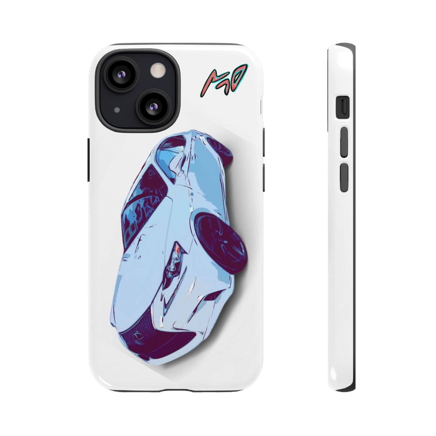 Melvin White Sports Car Phone Case - Retro Pop Art Supercar Protective Tough Case