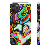 CRAZY4  Abstract Neon Skull Phone Case — Colorful Psychedelic Protective Cover
