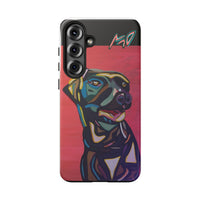 Colorful Pit LABRADOR Tough Phone Case — Vibrant Pop Art Dog Design