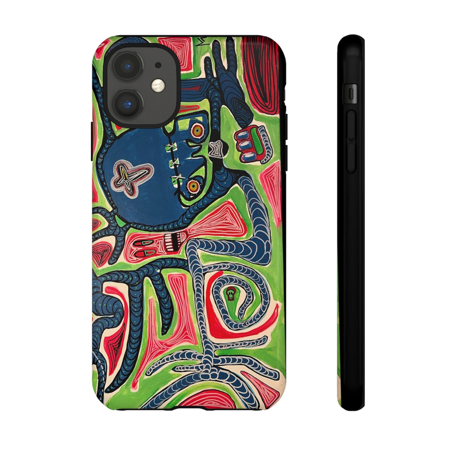 Abstract AFTERLIFE Phone Case — Bold Psychedelic Music Art