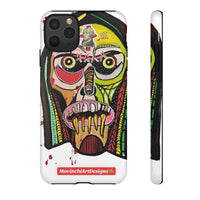 KUNTA.  Abstract Tribal Skull Phone Case — Colorful Street Art Protective Cover