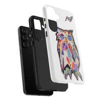 Colorful Owl Phone Case — Artistic Owl Illustration Tough Case