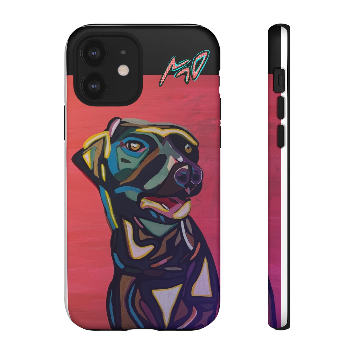 Colorful Pit LABRADOR Tough Phone Case — Vibrant Pop Art Dog Design