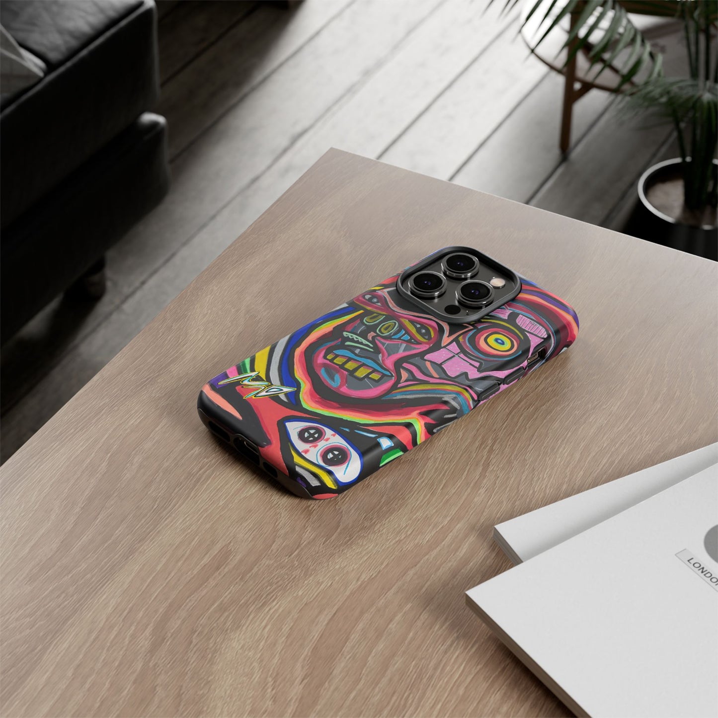 CRAZY Graffiti Phone Case — Colorful Street Art Protective Cover