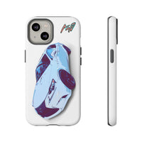Melvin White Sports Car Phone Case - Retro Pop Art Supercar Protective Tough Case